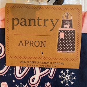 Navy and Pink Patterned apron